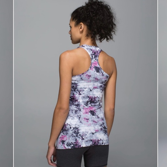 Lululemon Cool Racerback Moody Mirage Size 2 Women’s Tank Top Athletic Floral - Picture 1 of 10